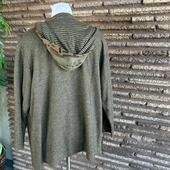 BETS by Canvasbacks Vintage 80s Hooded Jacket and Geometric Print Top Large - Picture 5 of 10